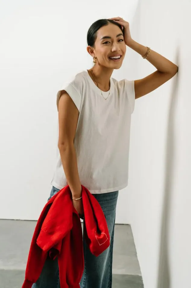 Bohme Tops Arlo Top In White White 8211 Women