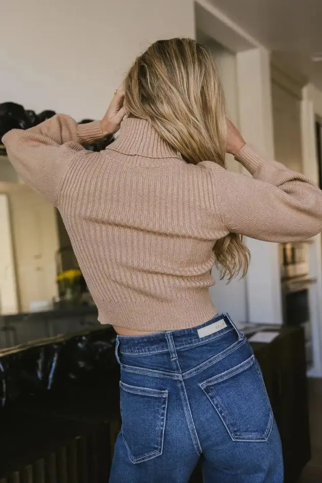 Bohme Tops Cut Out Turtleneck Sweater In Tan Tan 8211 Women Bohme Tops Cut Out Turtleneck Sweater In Tan Tan 8211 Women
