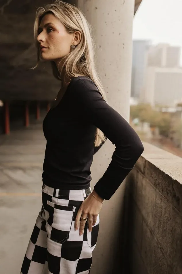 Bohme Tops Dylan Ribbed Top In Black 8211 FINAL SALE Black 8211 Women Bohme Tops Dylan Ribbed Top In Black 8211 FINAL SALE Black 8211 Women