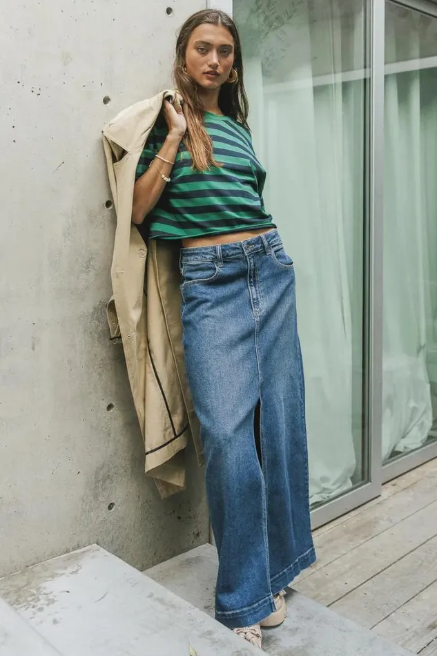 Bohme Tops Felix Striped Top In Green Green 8211 Women Bohme Tops Felix Striped Top In Green Green 8211 Women