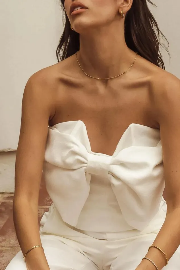 Bohme Tops Heidi Crop Top In White 8211 FINAL SALE White 8211 Women Bohme Tops Heidi Crop Top In White 8211 FINAL SALE White 8211 Women