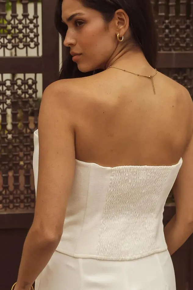 Bohme Tops Heidi Crop Top In White 8211 FINAL SALE White 8211 Women Bohme Tops Heidi Crop Top In White 8211 FINAL SALE White 8211 Women