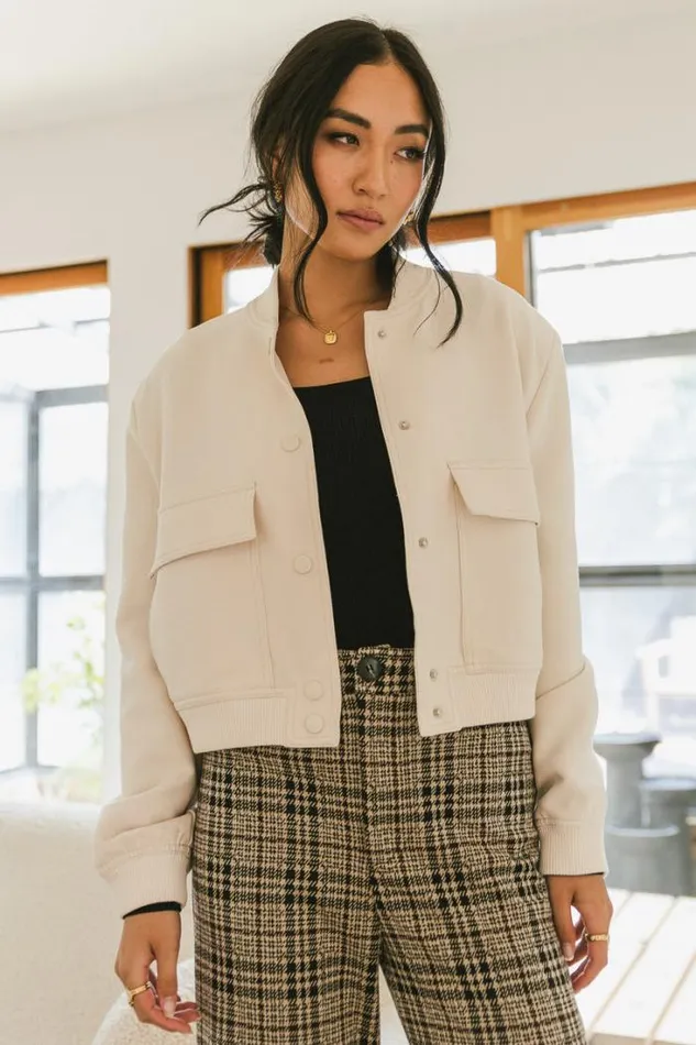 Bohme Tops Jocelyn Jacket In Cream Cream 8211 Women