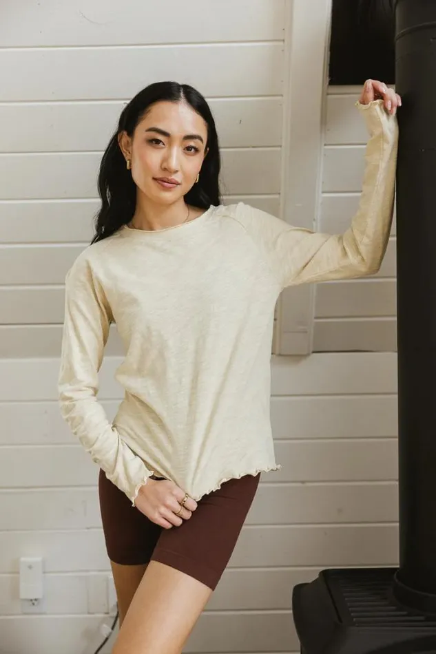 Bohme Tops Kaylani Knit Top In Oatmeal Oatmeal 8211 Women
