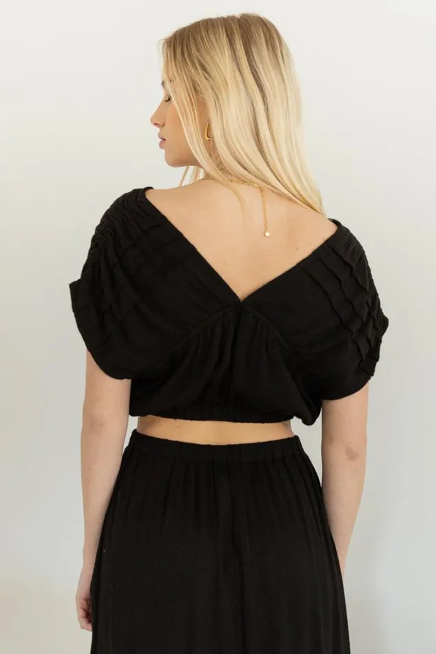 Bohme Tops Korynne Crop Top In Black 8211 FINAL SALE Black 8211 Women