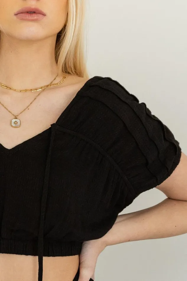 Bohme Tops Korynne Crop Top In Black 8211 FINAL SALE Black 8211 Women