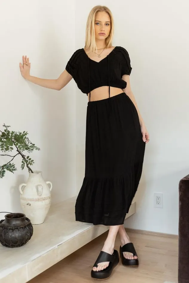 Bohme Tops Korynne Crop Top In Black 8211 FINAL SALE Black 8211 Women