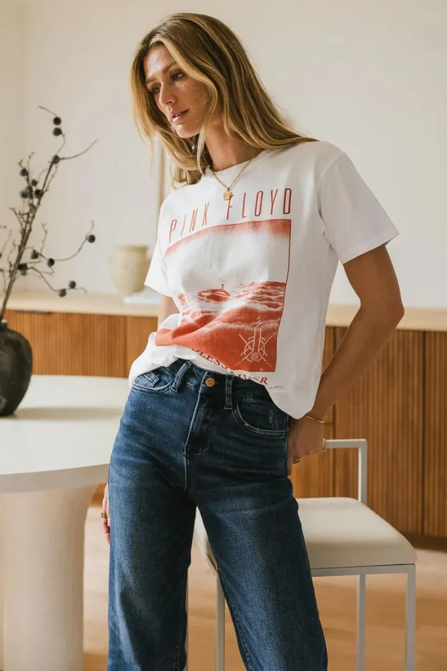Bohme Tops Pink Floyd Graphic Tee 8211 FINAL SALE White 8211 Women Bohme Tops Pink Floyd Graphic Tee 8211 FINAL SALE White 8211 Women