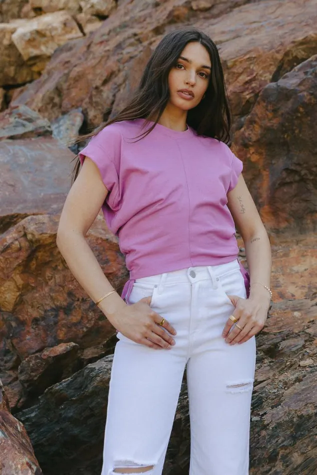 Bohme Tops Rowen Top In Purple Purple 8211 Women