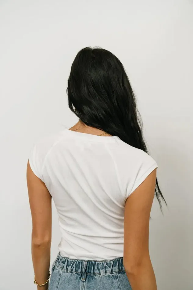 Bohme Tops Sadie TShirt In White White 8211 Women