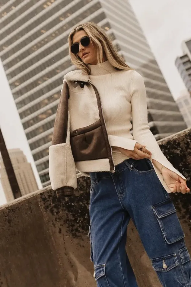 Bohme Tops Terrance Mock Neck Sweater In Cream 8211 FINAL SALE Cream 8211 Women