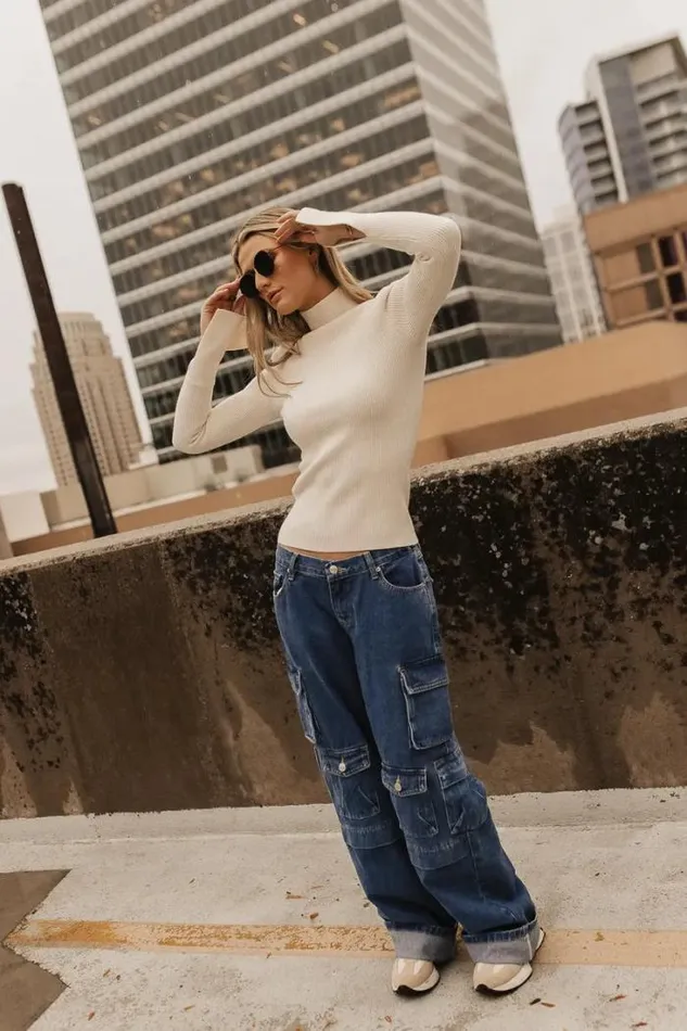 Bohme Tops Terrance Mock Neck Sweater In Cream 8211 FINAL SALE Cream 8211 Women