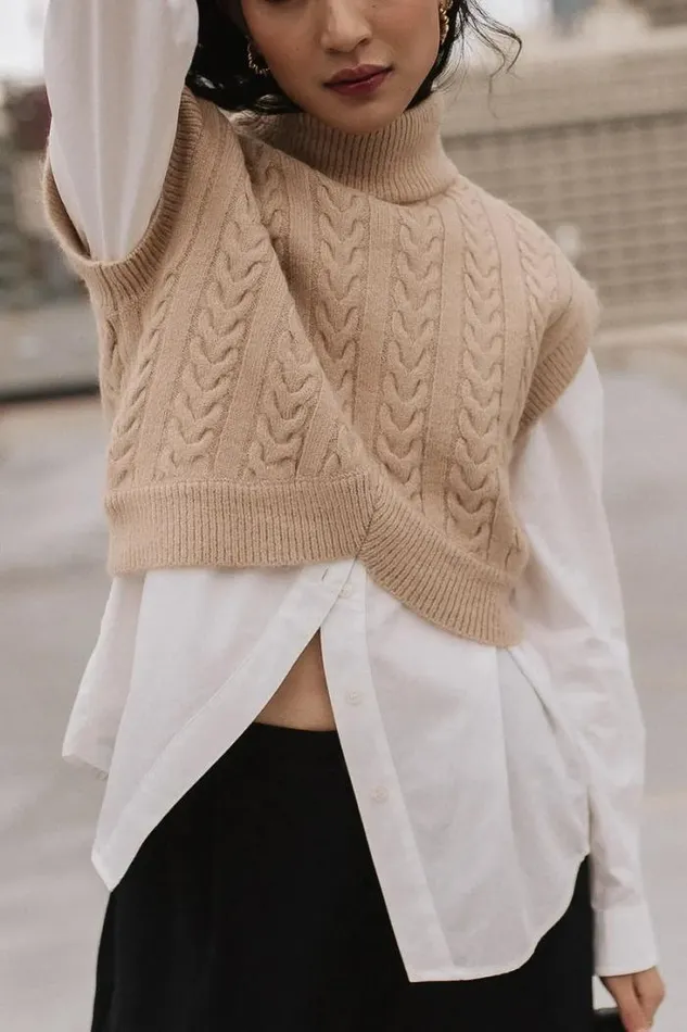 Bohme Tops Trixie Mock Neck Sweater Oatmeal 8211 Women