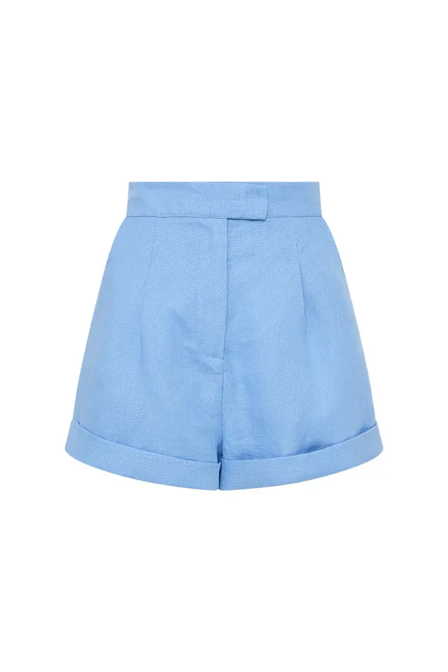 BONDI BORN Matching Separates Antigua Shorts 8211 Periwinkle 8211 Women