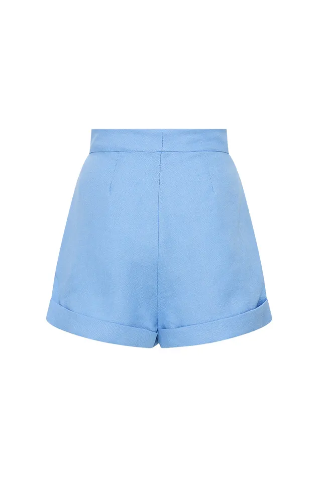 BONDI BORN Matching Separates Antigua Shorts 8211 Periwinkle 8211 Women