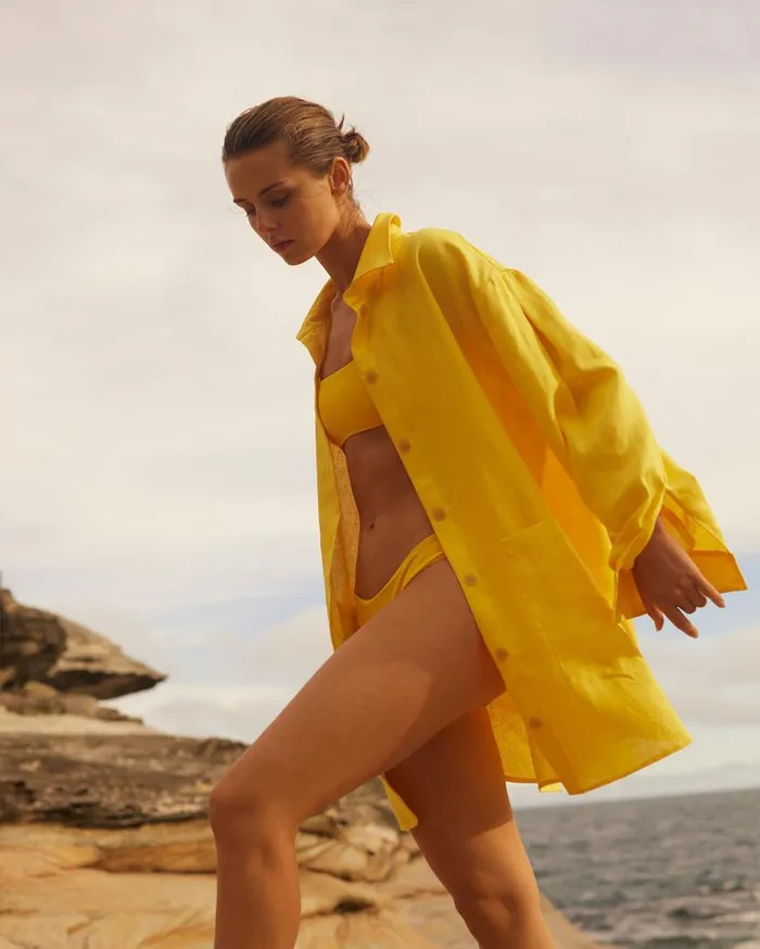 BONDI BORN Matching Separates Delphi Oversize Shirt Dress 8211 Daffodil 8211 Women BONDI BORN Matching Separates Delphi Oversize Shirt Dress 8211 Daffodil 8211 Women