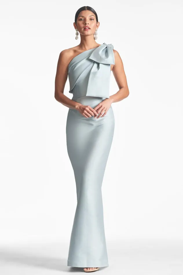 Bonnie Gown 8211 Ash Blue Women Sachin and Babi Evening