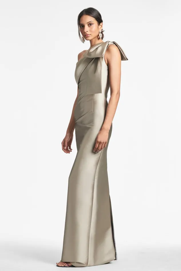 Bonnie Gown 8211 Pewter Women Sachin and Babi Evening