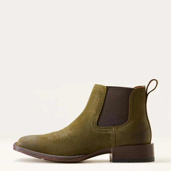 Booker Ultra Western Boot Olive Suede Men Ariat Western Boots