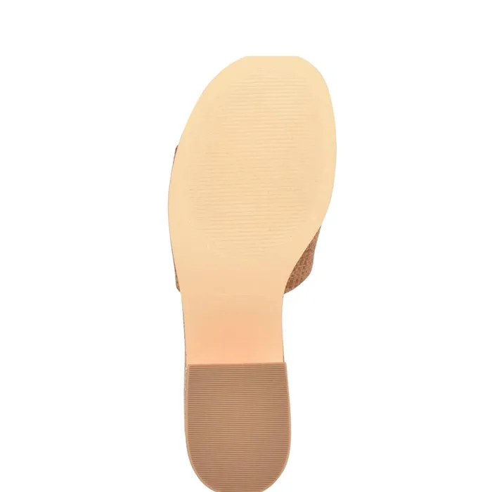 Boone Platform Slide Sandals Brown Raffia Women Nine West Wedges Boone Platform Slide Sandals Brown Raffia Women Nine West Wedges