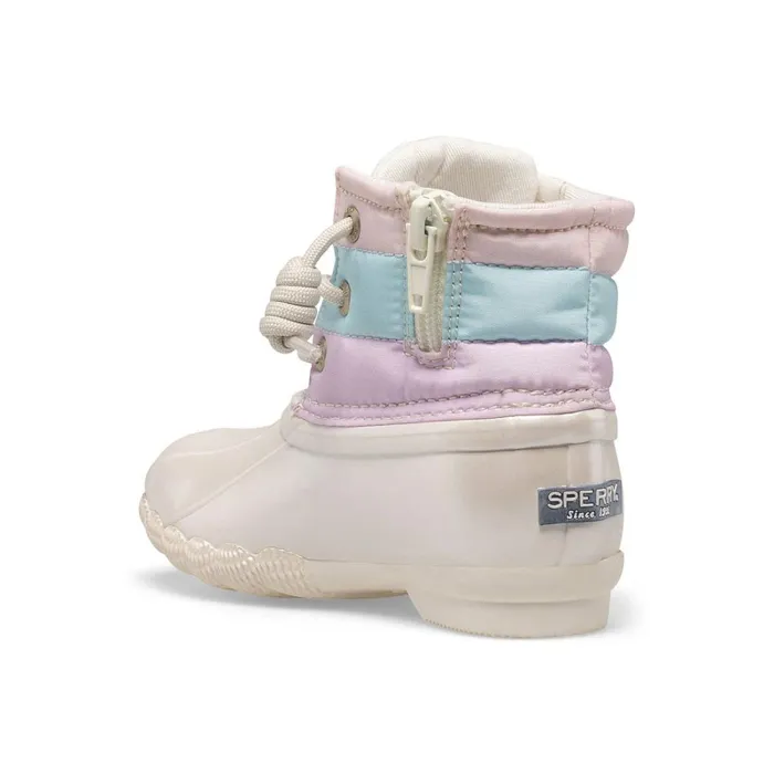 Boots Kids Sperry Little Kid039s Saltwater Junior Duck Boot Pastel Multi Boots Kids Sperry Little Kid039s Saltwater Junior Duck Boot Pastel Multi