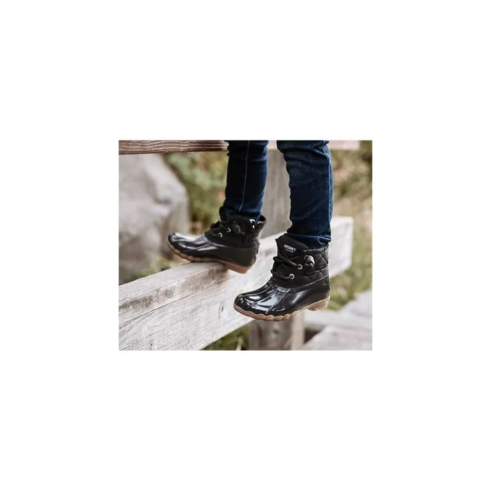 Boots Kids Sperry Little Kid039s Saltwater Nylon Quilt Duck Boot Black Boots Kids Sperry Little Kid039s Saltwater Nylon Quilt Duck Boot Black