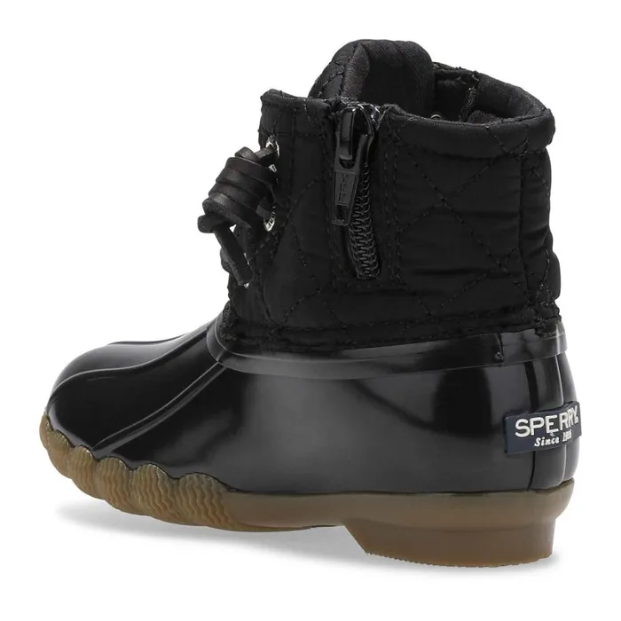 Boots Kids Sperry Little Kid039s Saltwater Nylon Quilt Duck Boot Black Boots Kids Sperry Little Kid039s Saltwater Nylon Quilt Duck Boot Black