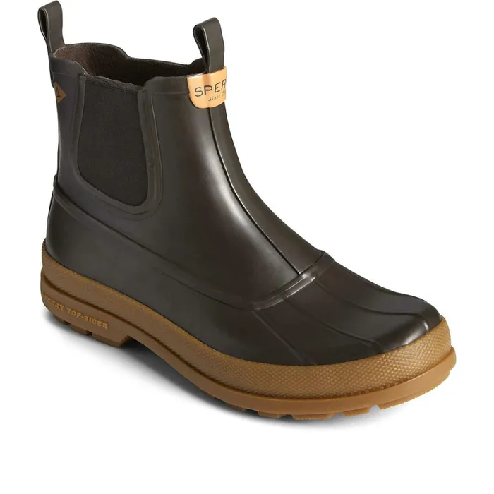 Boots Men Sperry Cold Bay Rubber Chelsea Boot Brown Boots Men Sperry Cold Bay Rubber Chelsea Boot Brown