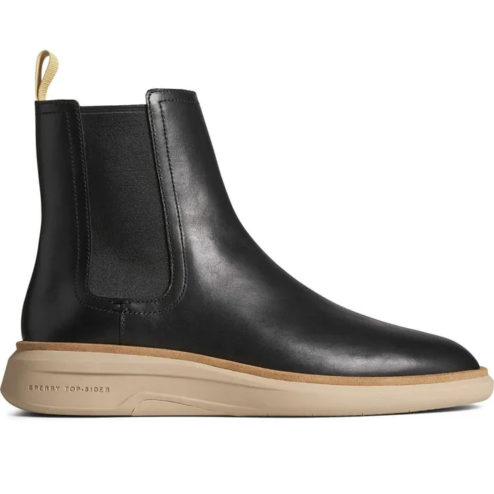 Boots Men Sperry Gold Cup Commodore PLUSHWAVE Chelsea Boot Black