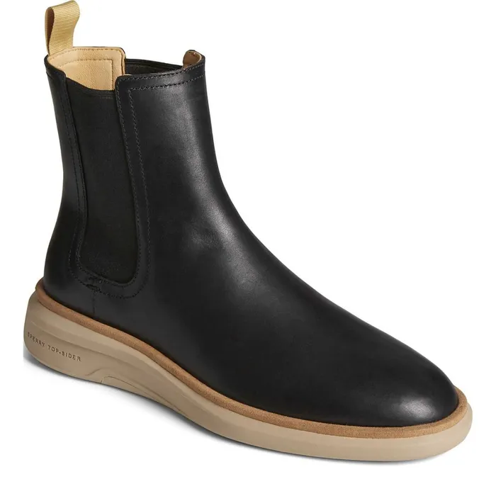 Boots Men Sperry Gold Cup Commodore PLUSHWAVE Chelsea Boot Black Boots Men Sperry Gold Cup Commodore PLUSHWAVE Chelsea Boot Black
