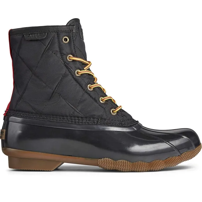Boots Men Sperry Saltwater Nylon Duck Boot Black