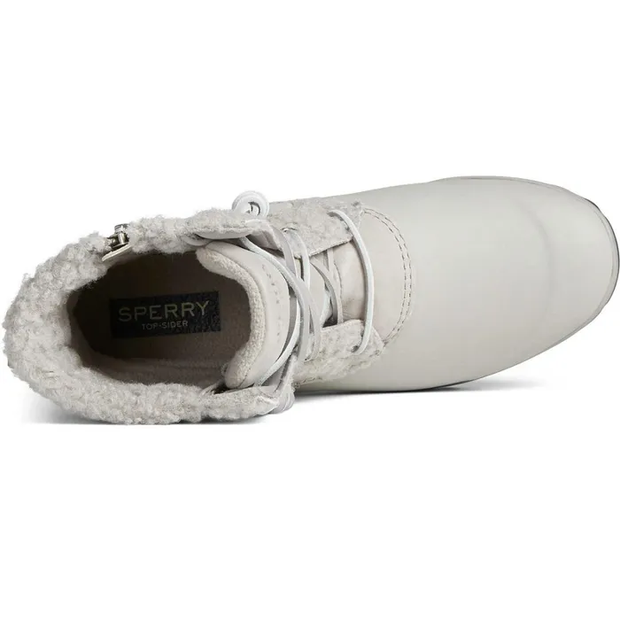 Boots Women Sperry Maritime Repel Teddy Trim Snow Boot Grey