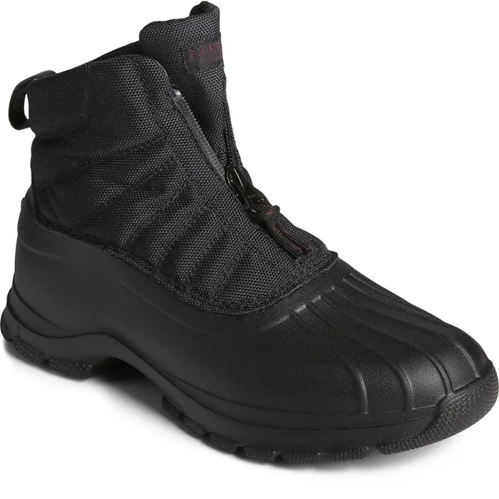 Boots Women Sperry SeaCycled Duck Float Zip Up Boot Black