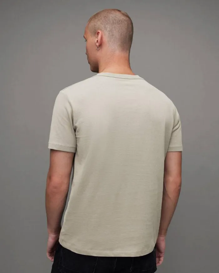 Brace Tonic Crew TShirt Flint Grey Men AllSaints TShirts