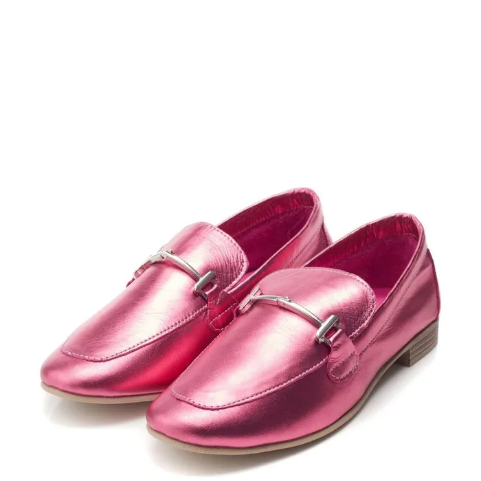 Brogues And Loafers Women Moda In Pelle Fayee Fuschia Leather
