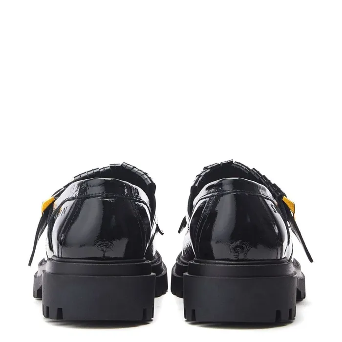 Brogues And Loafers Women Moda In Pelle Shoon Sh Arden Black Patent