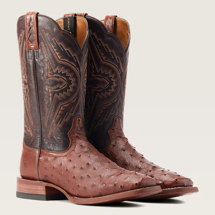 Broncy Western Boot Cinnamon Full Quill Ostrich Men Ariat Western Boots Broncy Western Boot Cinnamon Full Quill Ostrich Men Ariat Western Boots