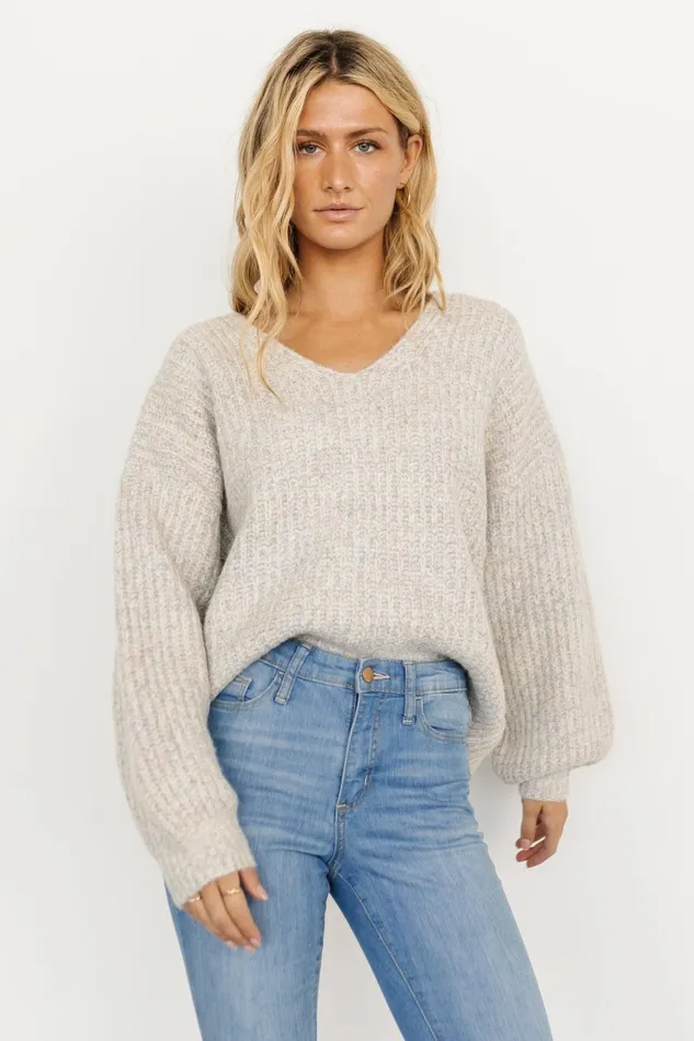 Brynna Bubble Sleeve Sweater Multi Women Baltic Born Sweaters