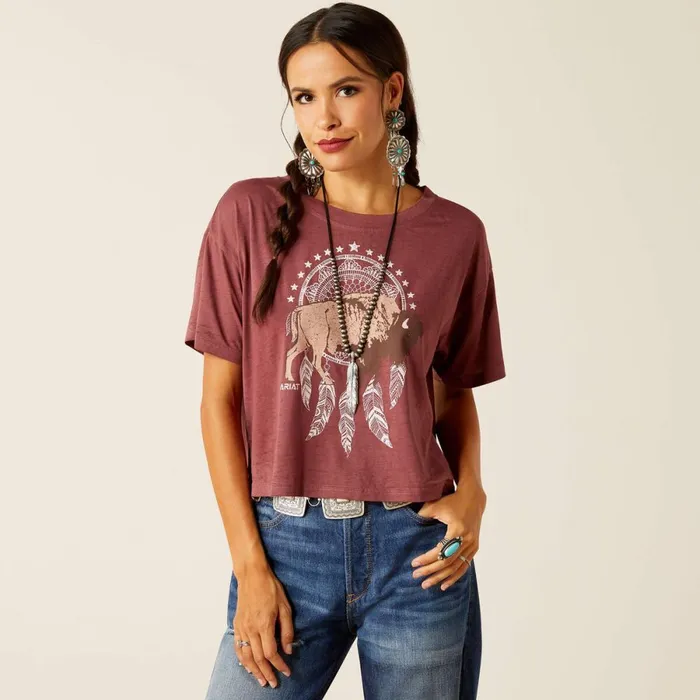 Buffalo Territory TShirt Wild Ginger Women Ariat TShirts and Tops