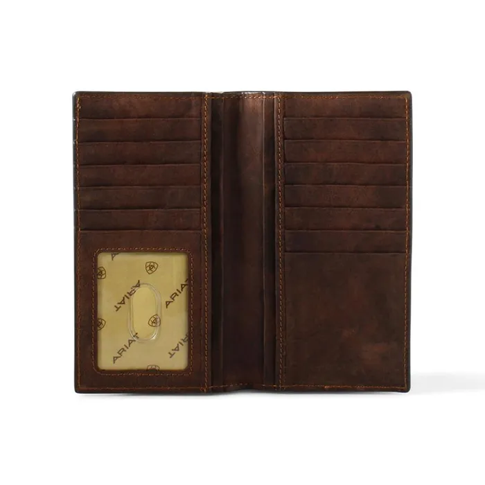 Canvas Logo Rodeo Wallet Brown Men Ariat Bags and Wallets Canvas Logo Rodeo Wallet Brown Men Ariat Bags and Wallets