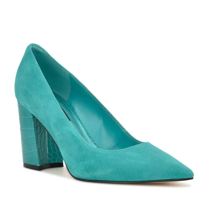Cara Dress Pumps Medium Blue Women Nine West Pumps Cara Dress Pumps Medium Blue Women Nine West Pumps