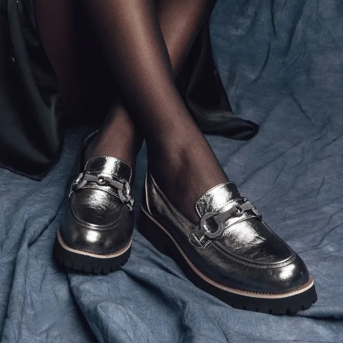 Casual Shoes Women Moda In Pelle Elizza Pewter Porvair