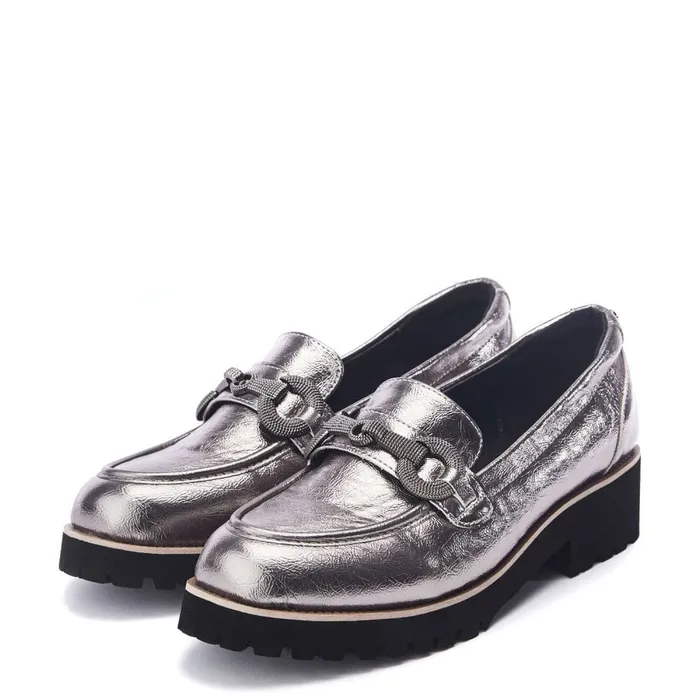 Casual Shoes Women Moda In Pelle Elizza Pewter Porvair