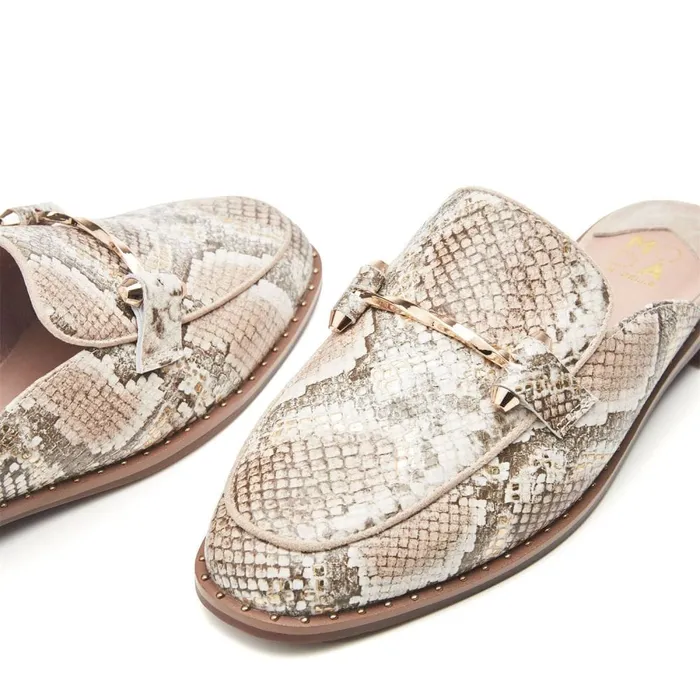 Casual Shoes Women Moda In Pelle Ellajean Natural 8211 Gold Snake Print Leather