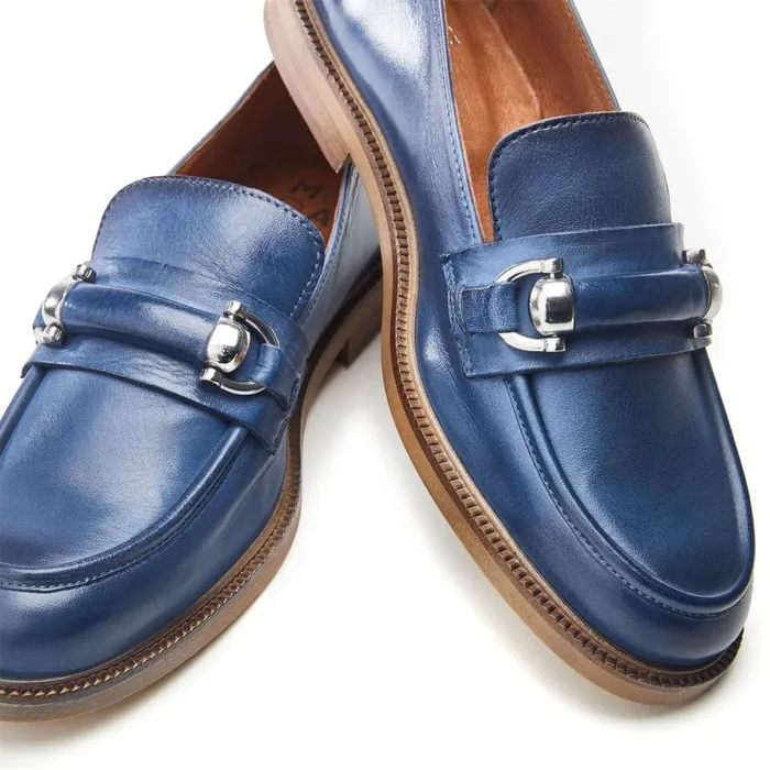 Casual Shoes Women Moda In Pelle Emmalia Blue Leather