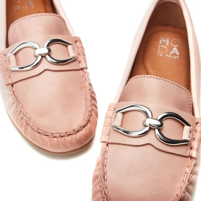 Casual Shoes Women Moda In Pelle Fabiole Cameo Leather