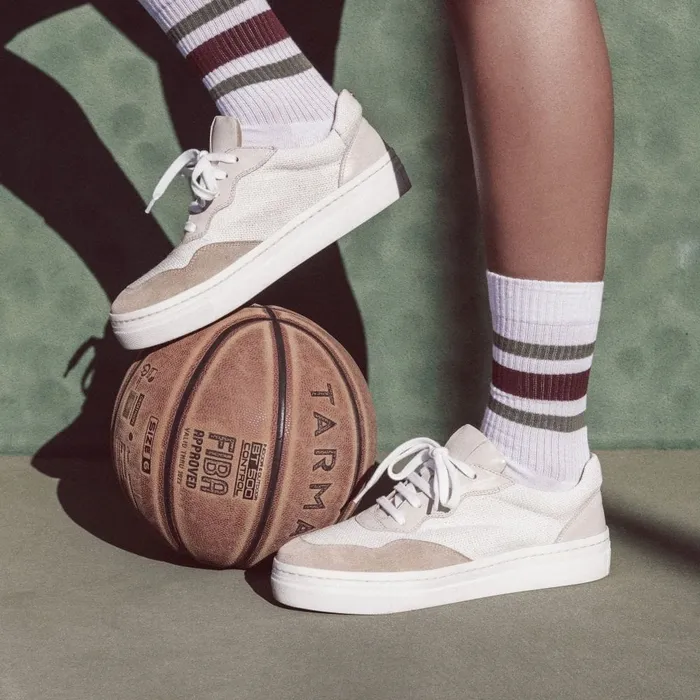 Casual Trainers Women Moda In Pelle Adalaya Off White Leather