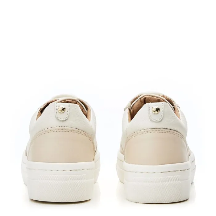 Casual Trainers Women Moda In Pelle Adalaya Off White Leather