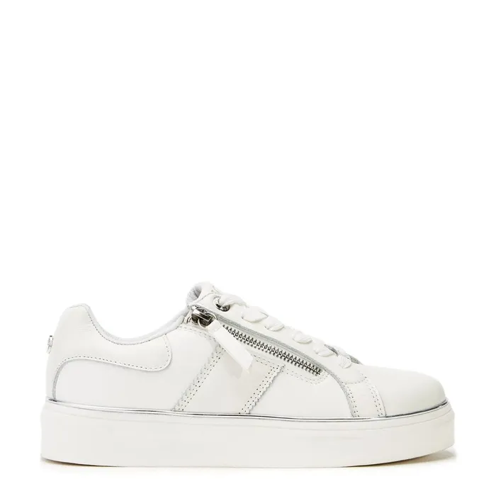 Casual Trainers Women Moda In Pelle Bacary White Porvair