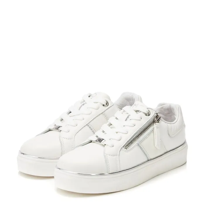 Casual Trainers Women Moda In Pelle Bacary White Porvair